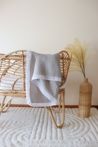 Heirloom Swaddle - Slate