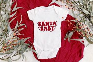 Christmas Onesie - Santa Baby Retro
