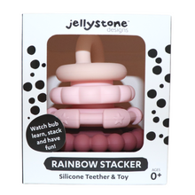 Load image into Gallery viewer, Rainbow Stacker and Teether Toy - Dusty
