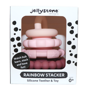 Rainbow Stacker and Teether Toy - Dusty