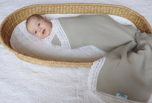 Heirloom Swaddle - Slate